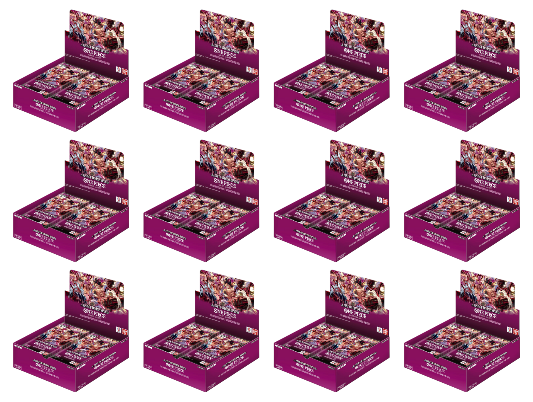 One Piece Card Game OP11 A Fist of Divine Speed Booster Display Case (12 Displays) Englisch