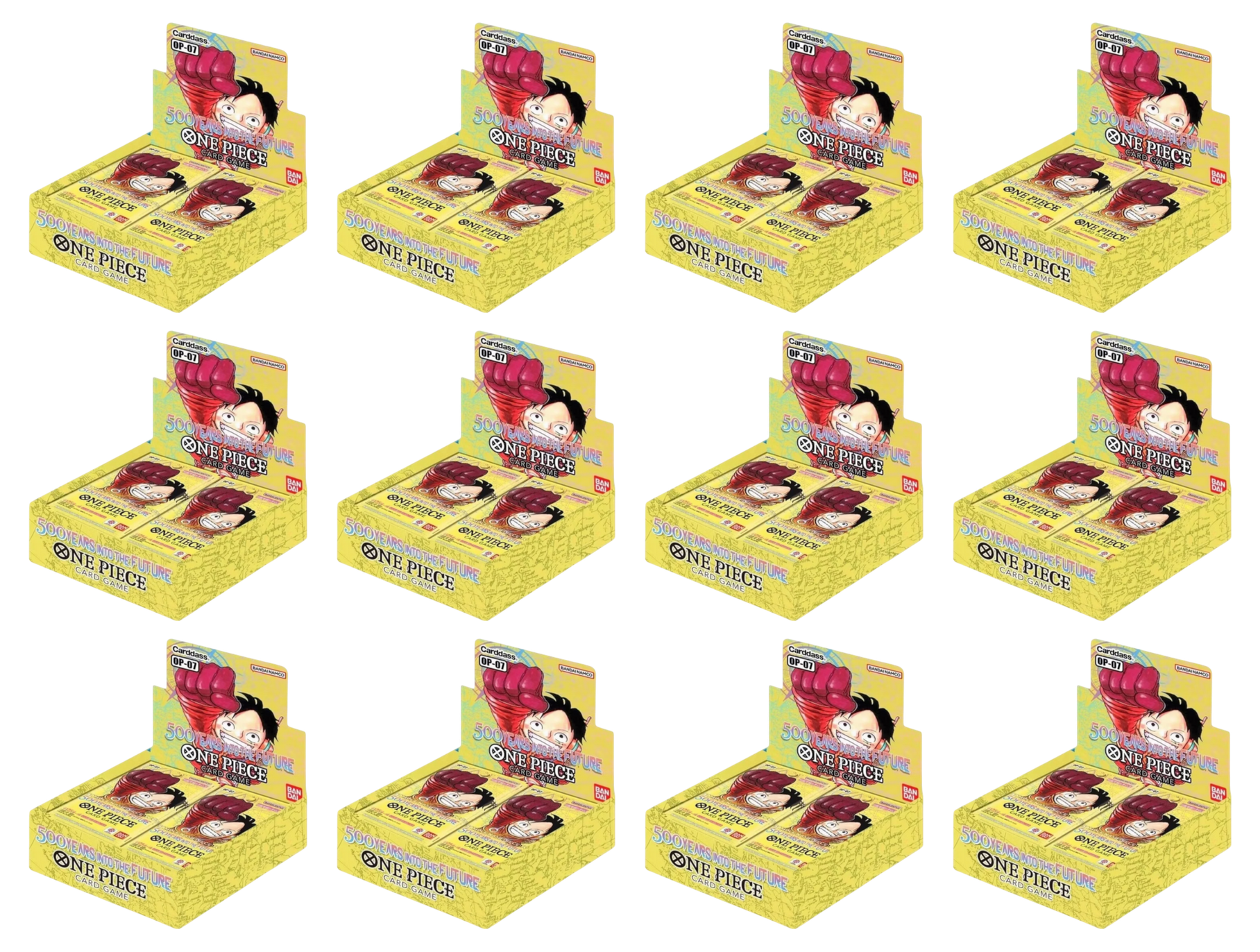 One Piece Card Game OP07 500 Years into the Future Booster Display Case (12 Displays) Englisch