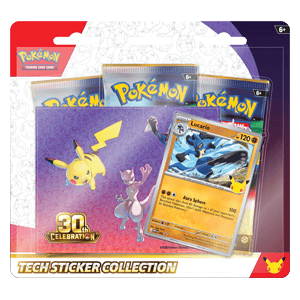 POKÉMON 30C "30th Celebration – Lucario" Tech Sticker Collection EN