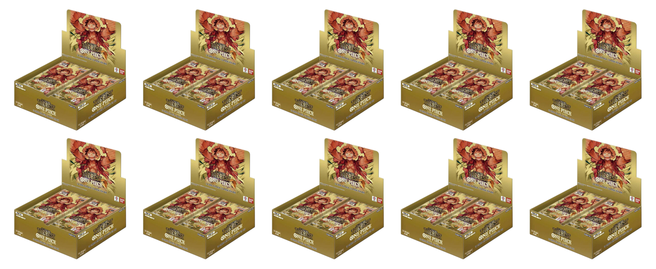 One Piece Card Game PRB01 The Best Booster Display Case (10 Displays) Englisch