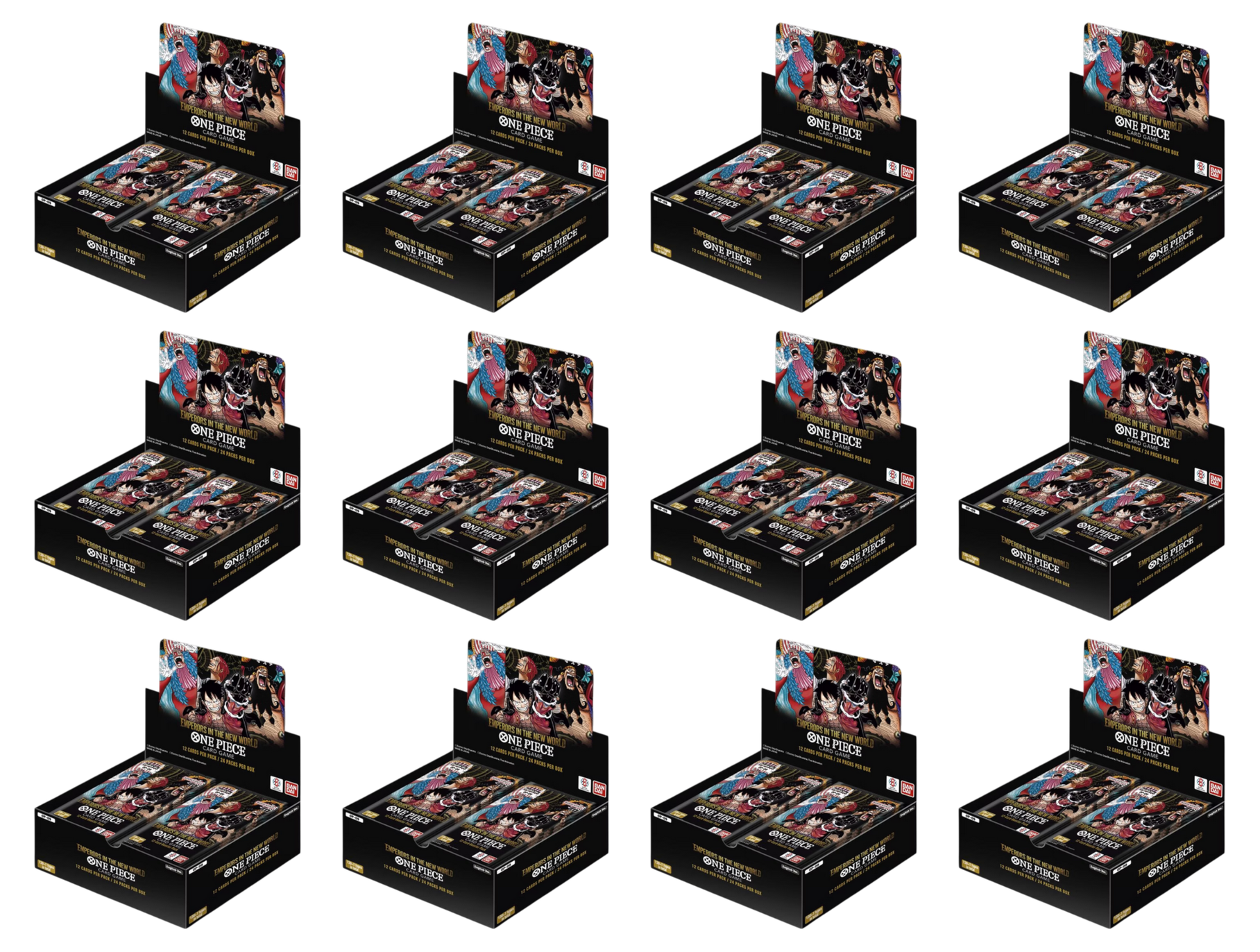 One Piece Card Game OP09 Emperors in the New World Booster Display Case (12 Displays) Englisch