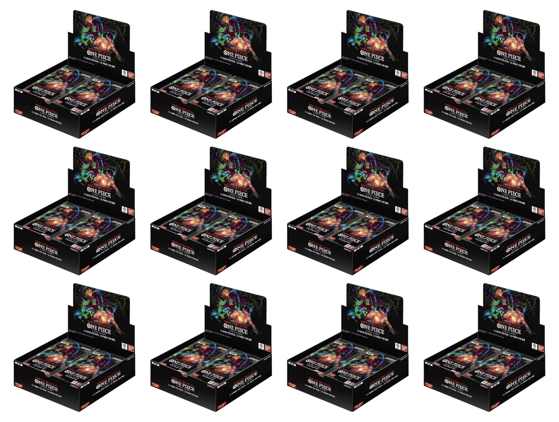 One Piece Card Game OP06 Wings of the Captain Booster Display Case (12 Displays) Englisch